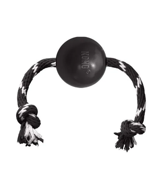 Kong Extreme Ball With Rope Dog Toy