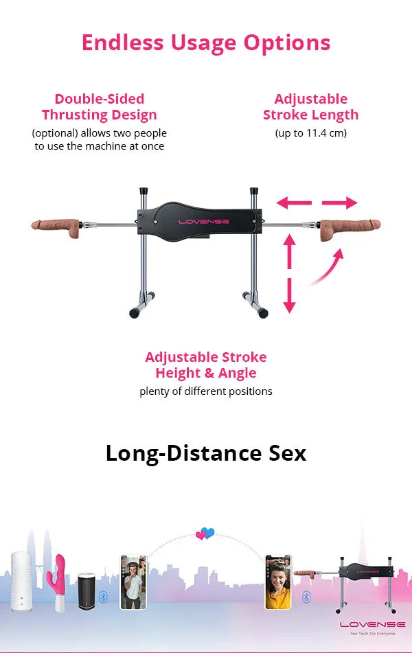 Lovense Sex Machine - App Controlled Adjustable Thrusting