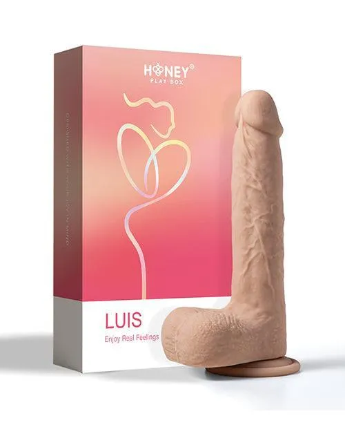 Luis App Controlled Realistic 8.5" Thrusting Dildo Vibrator - Ivory