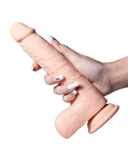 Luis - Dildo Vibrator App Controlled - 8.5 inch (Ivory)