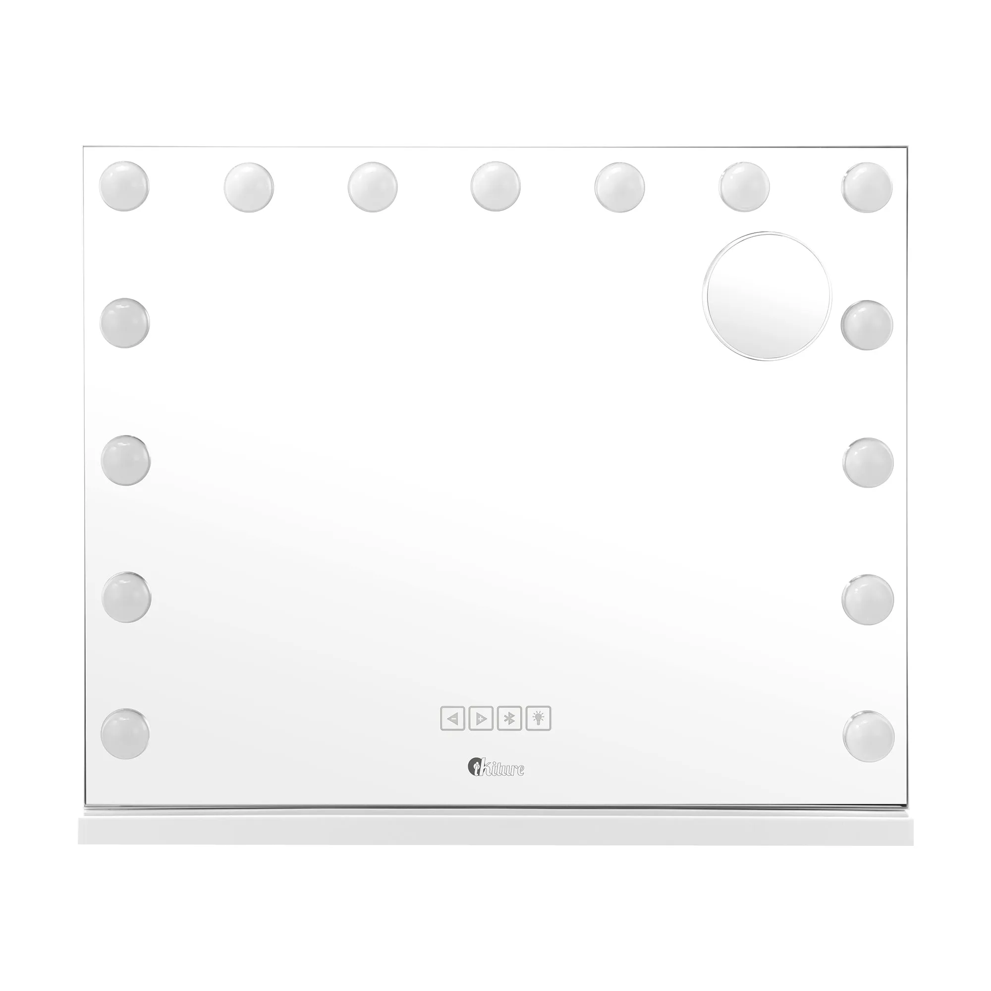 Oikiture Bluetooth Hollywood Makeup Mirror LED Light 60x52cm Vanity Mirrors