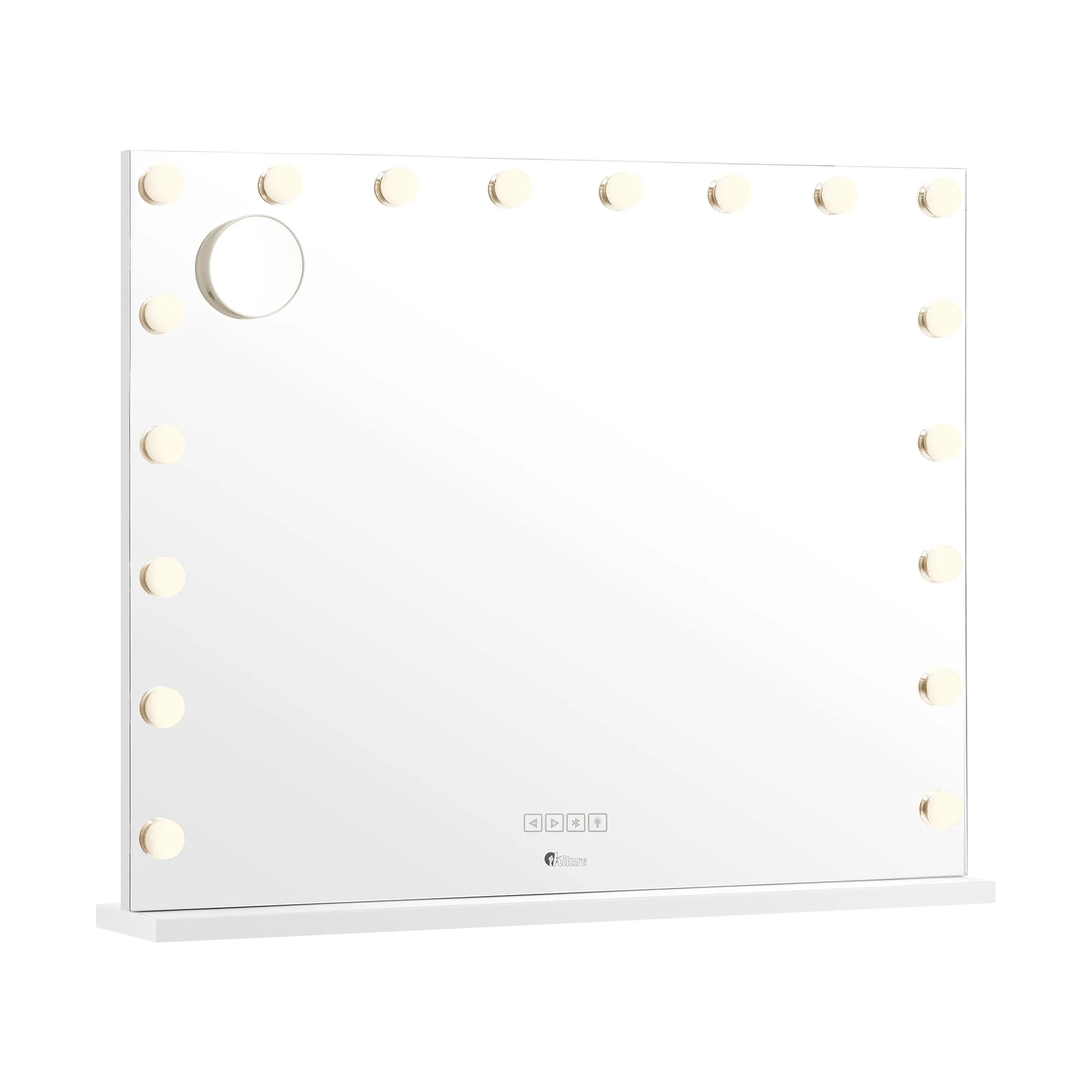 Oikiture Bluetooth Hollywood Makeup Mirror LED Light 80x68cm Vanity Mirrors