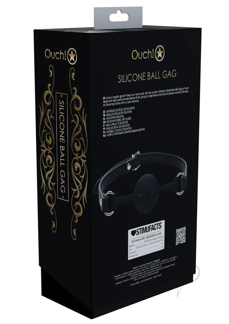 Ouch London Coll Ball Gag .blk