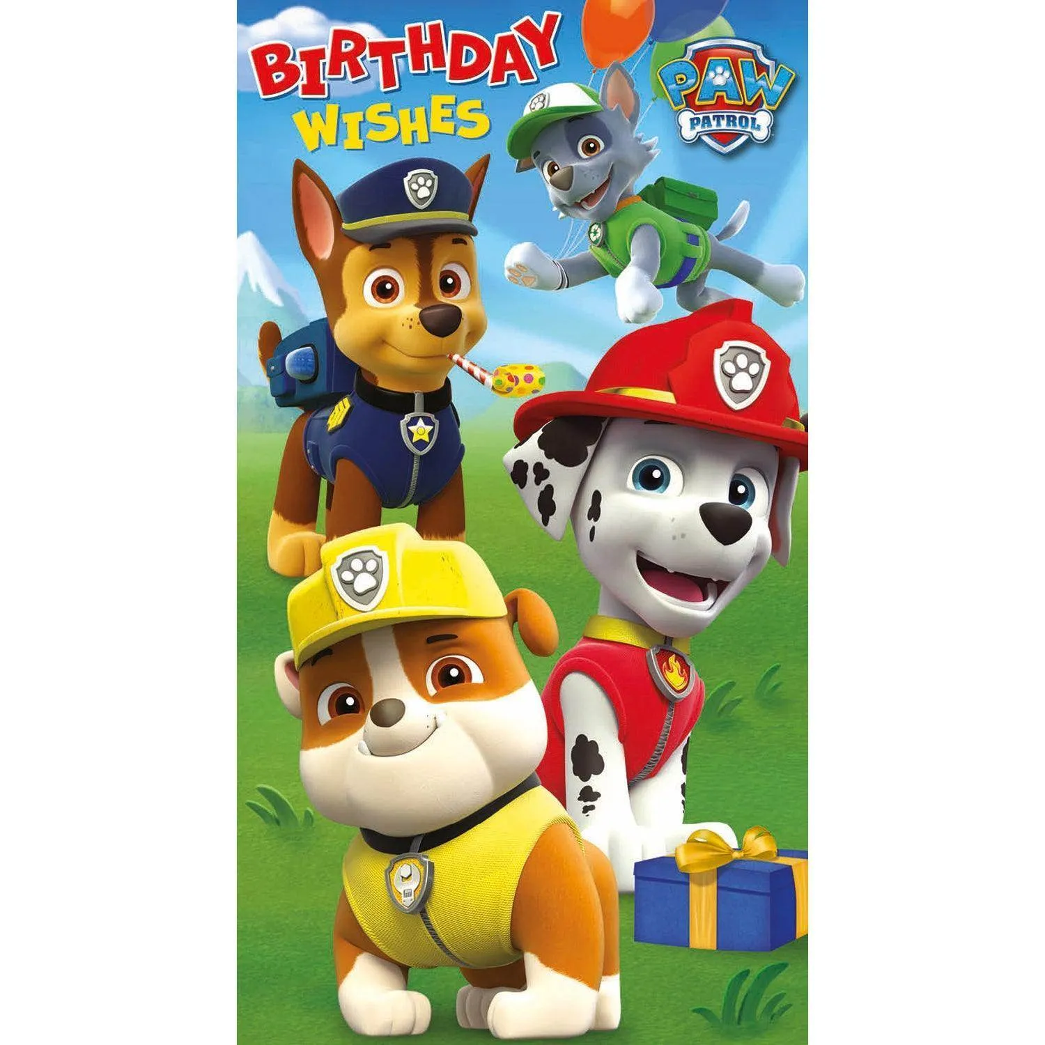 Paw Patrol General Birthday Card