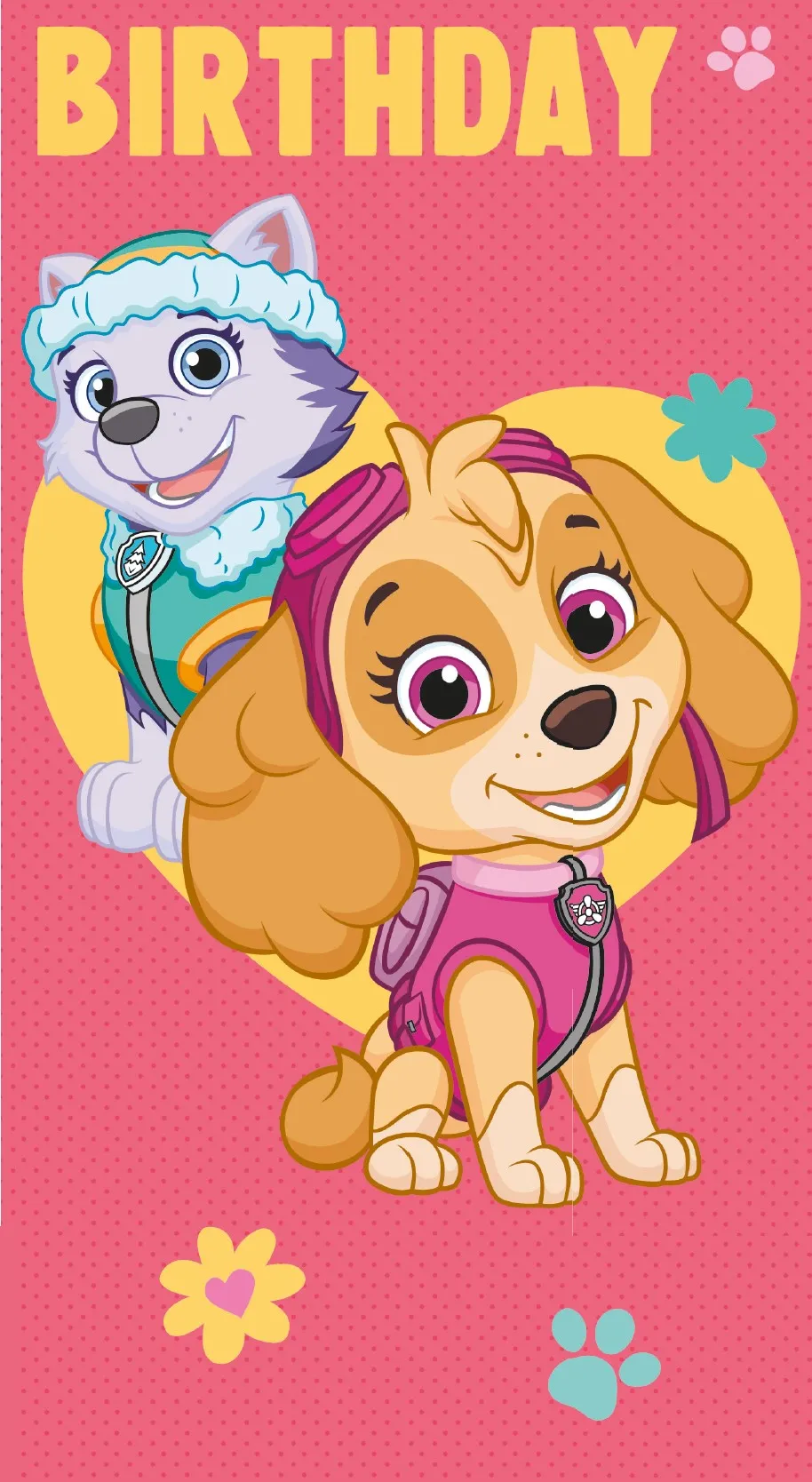 Paw Patrol Girl Birthday Card