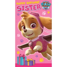 Paw Patrol Sister Birthday Card