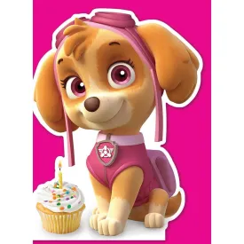 Paw Patrol Skye Die-Cut Card