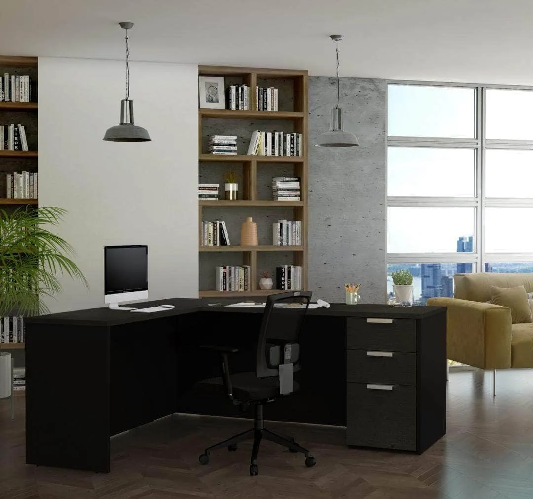 Pro-Concept Plus Closed Side L-Shaped Desk with Pedestal