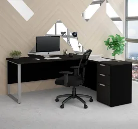 Pro-Concept Plus Open Side L-Shaped Desk with Pedestal