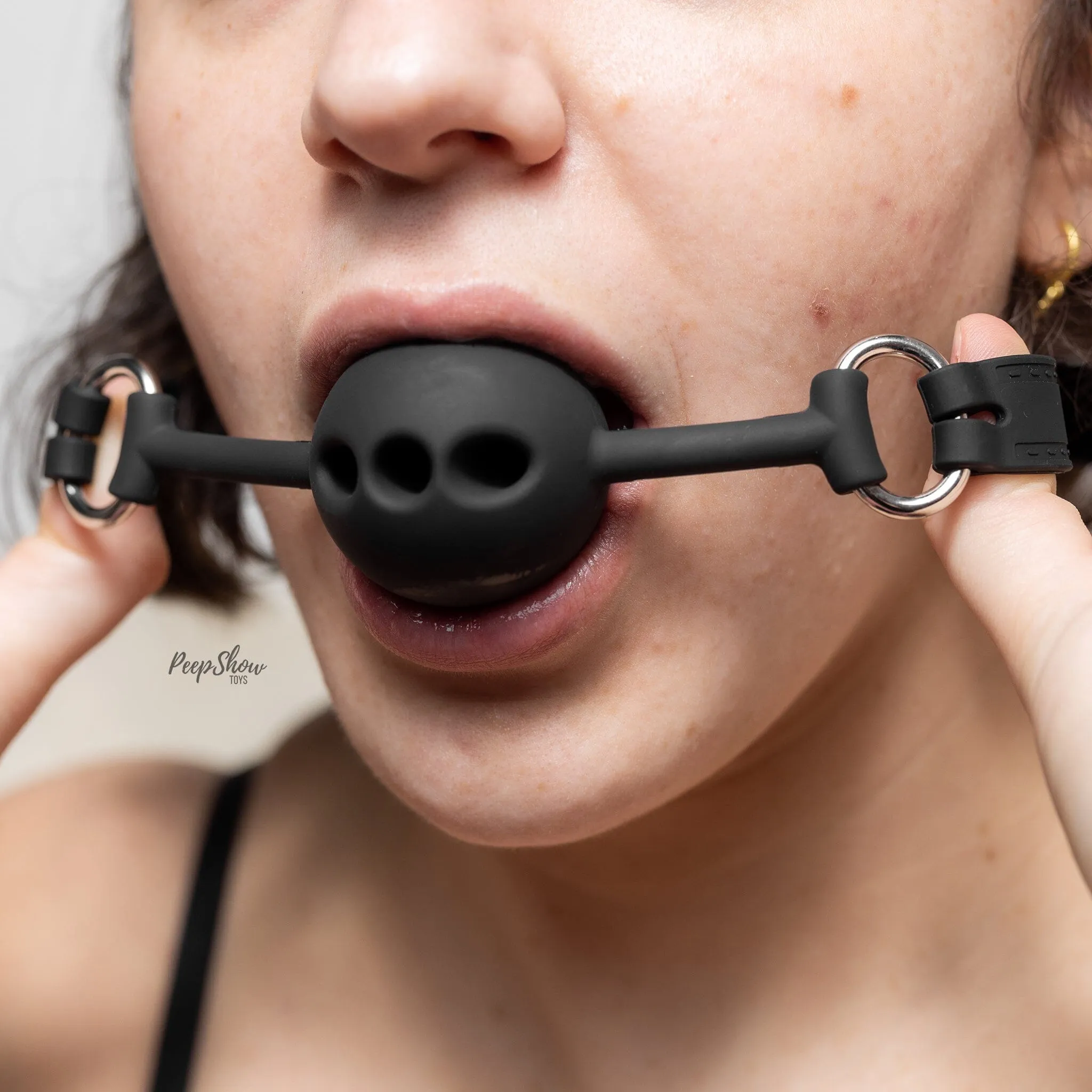 Punishment Breathable Silicone Ball Gag