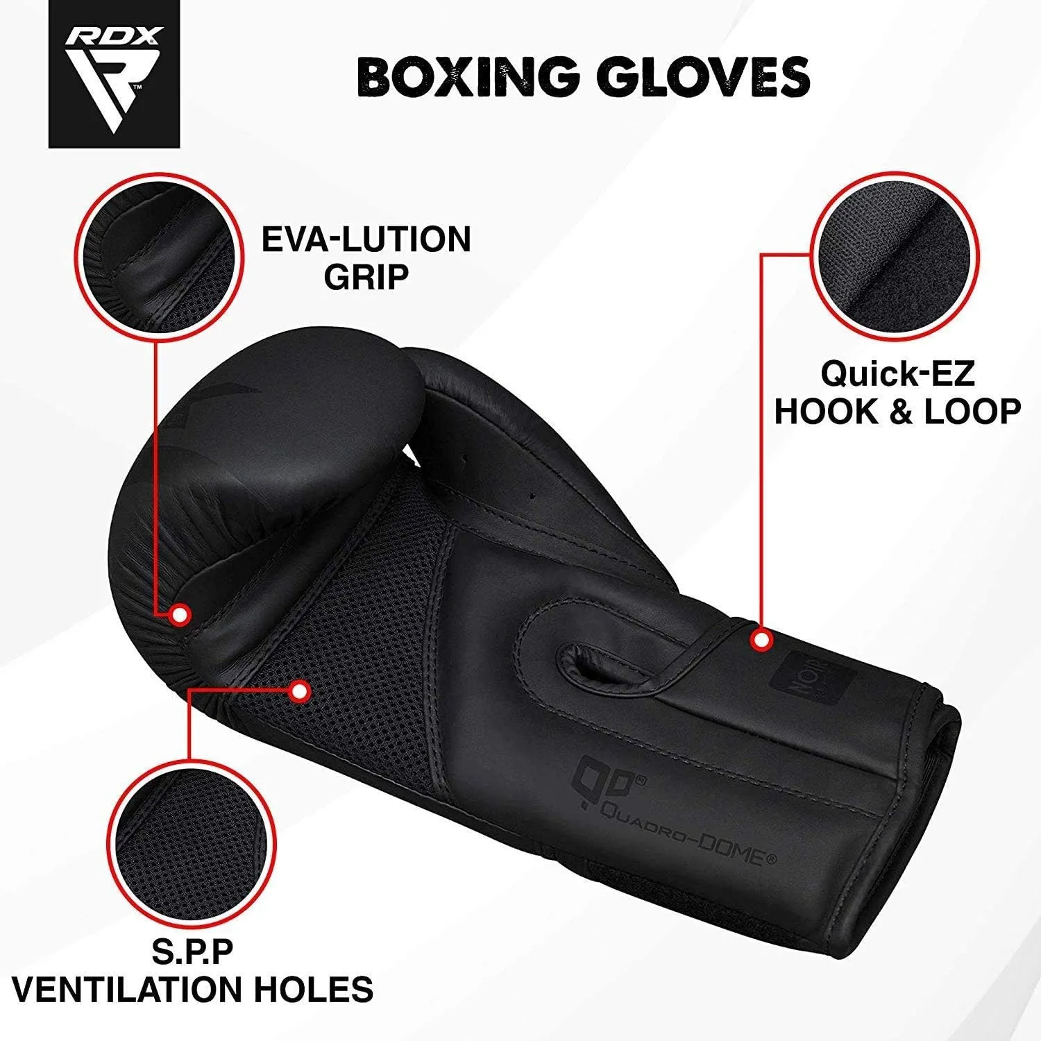 RDX Boxing Gloves F15 Sparring Muay Thai Pro Training, Maya Hide Leather, Kickboxing Heavy Punching Bag Focus MMA.