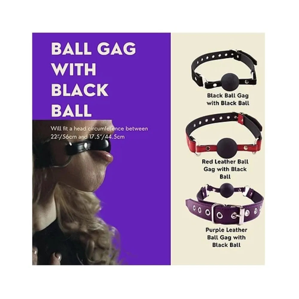 Rouge Ball Gag Black