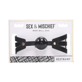 Sandm Brat Ball Gag Black/rose Gold