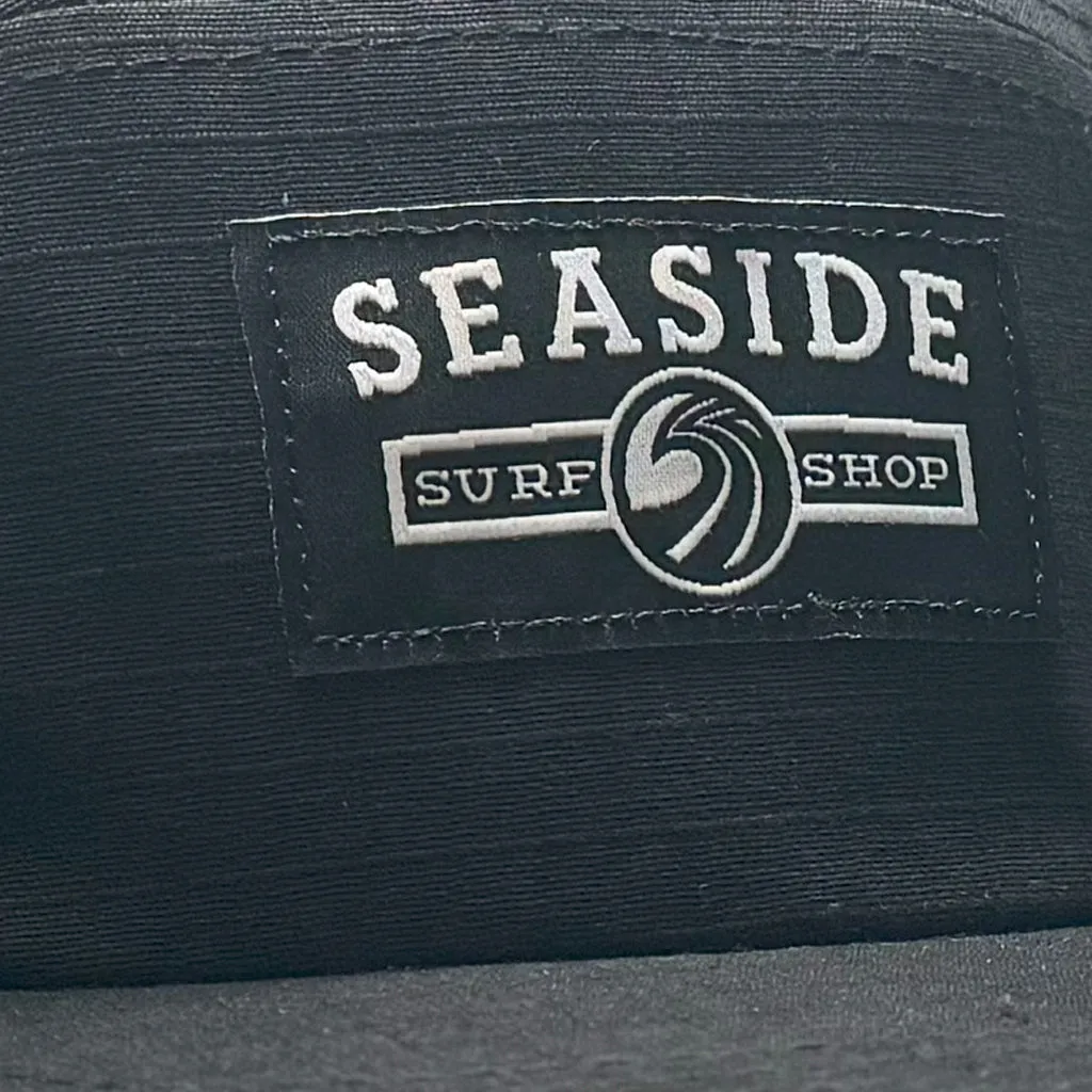 Seaside Surf Shop Campers Cap - Black Canvas Ripstop