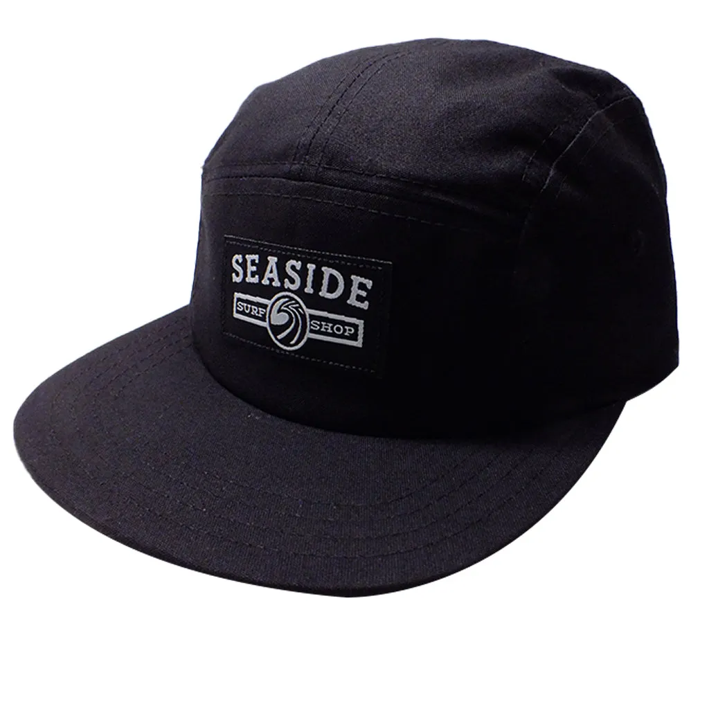 Seaside Surf Shop Campers Cap - Black Canvas Ripstop