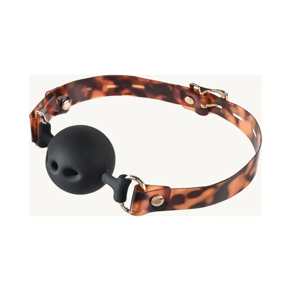 Sincerely, Sportsheets Amber Adjustable Silicone Breathable Ball Gag Tortoiseshell