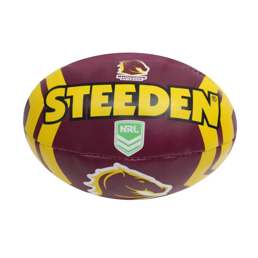 Steeden Brisbane Broncos Supporter Sponge Football