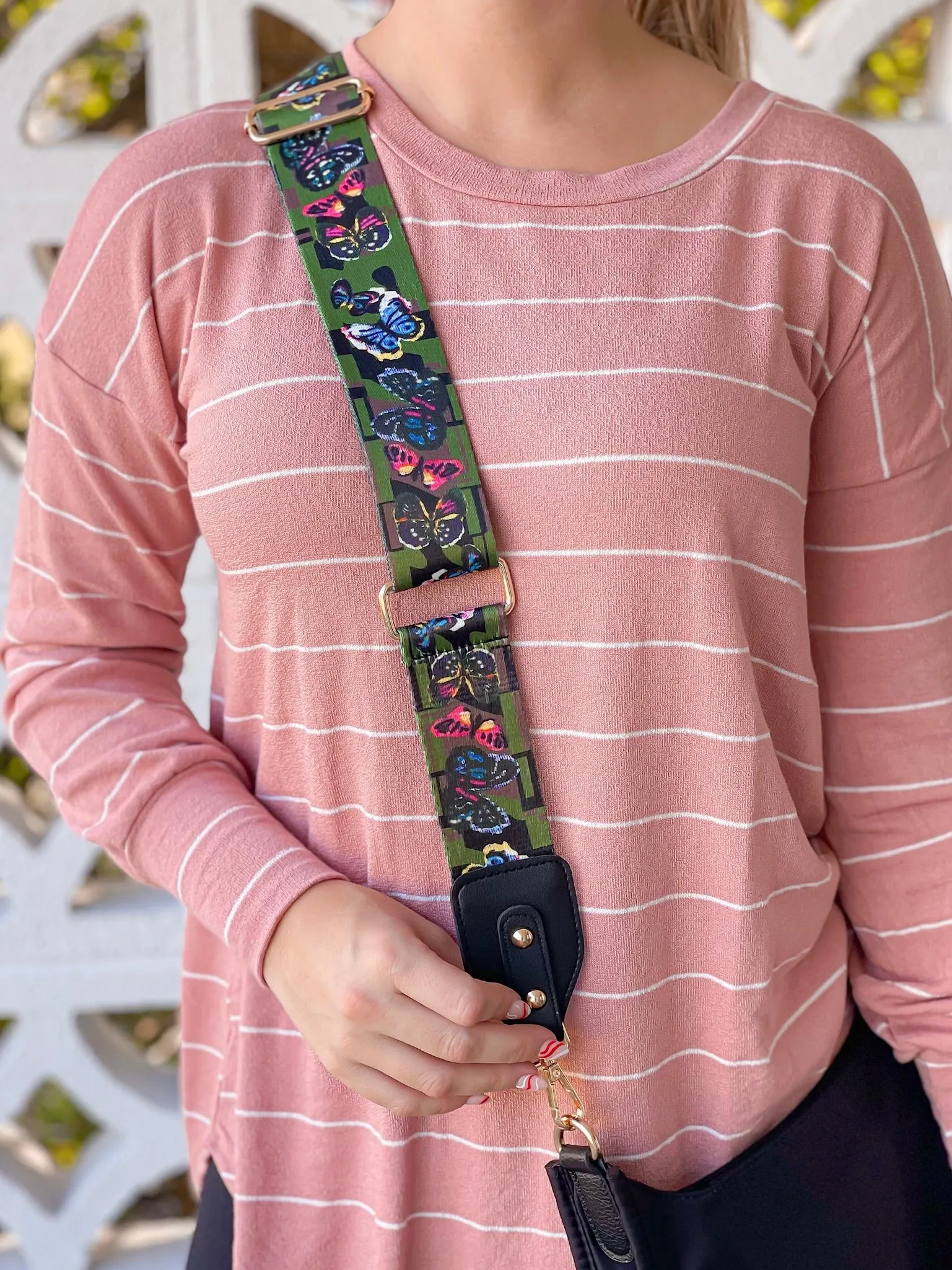 The Crossbody Strap - Butterfly Print