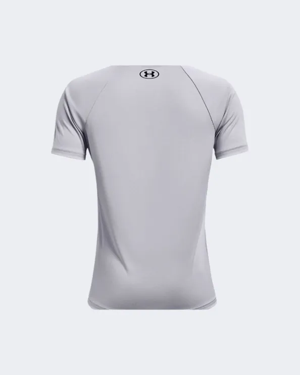 Under Armour Tech Big Logo Boys Training T-Shirt Mod Gray