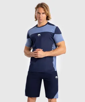 Venum Tempest Men's Dry-Tech T-Shirt - Navy Blue/Blue