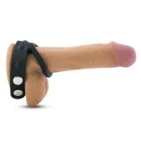 VS6 -|Silicone Cock & Ball Strap - Black | Blush