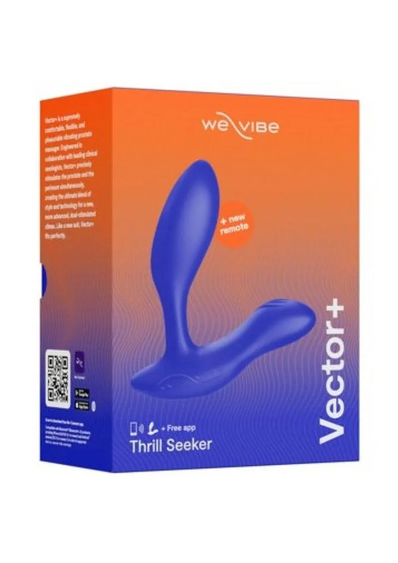 We-Vibe Vector  Rechargeable Silicone Vibrating Prostate Massager with Remote Control