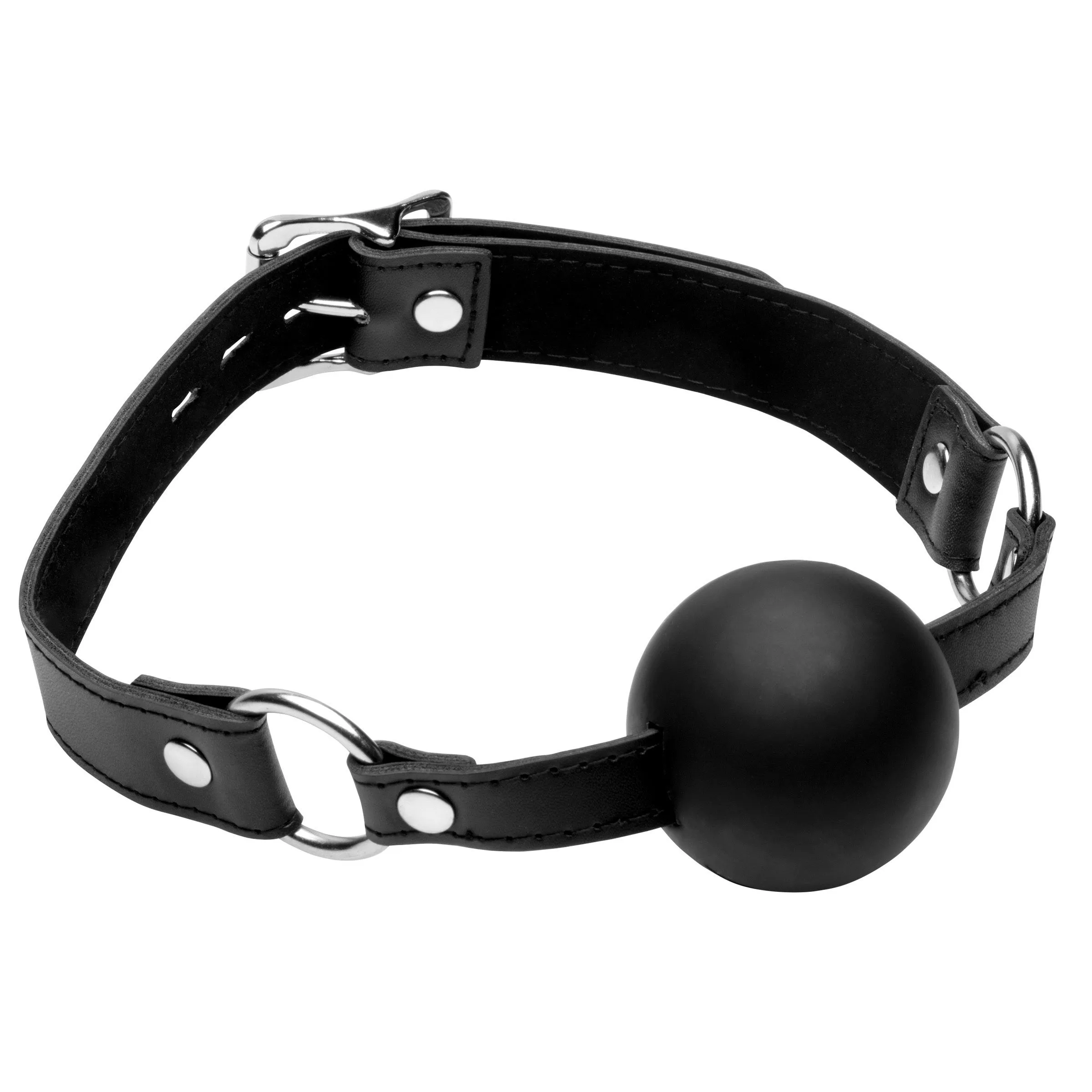 Premium 2-Inch Silicone Ball Gag for Enhanced Sensory Play – Adjustable Straps and Comfortable Fit