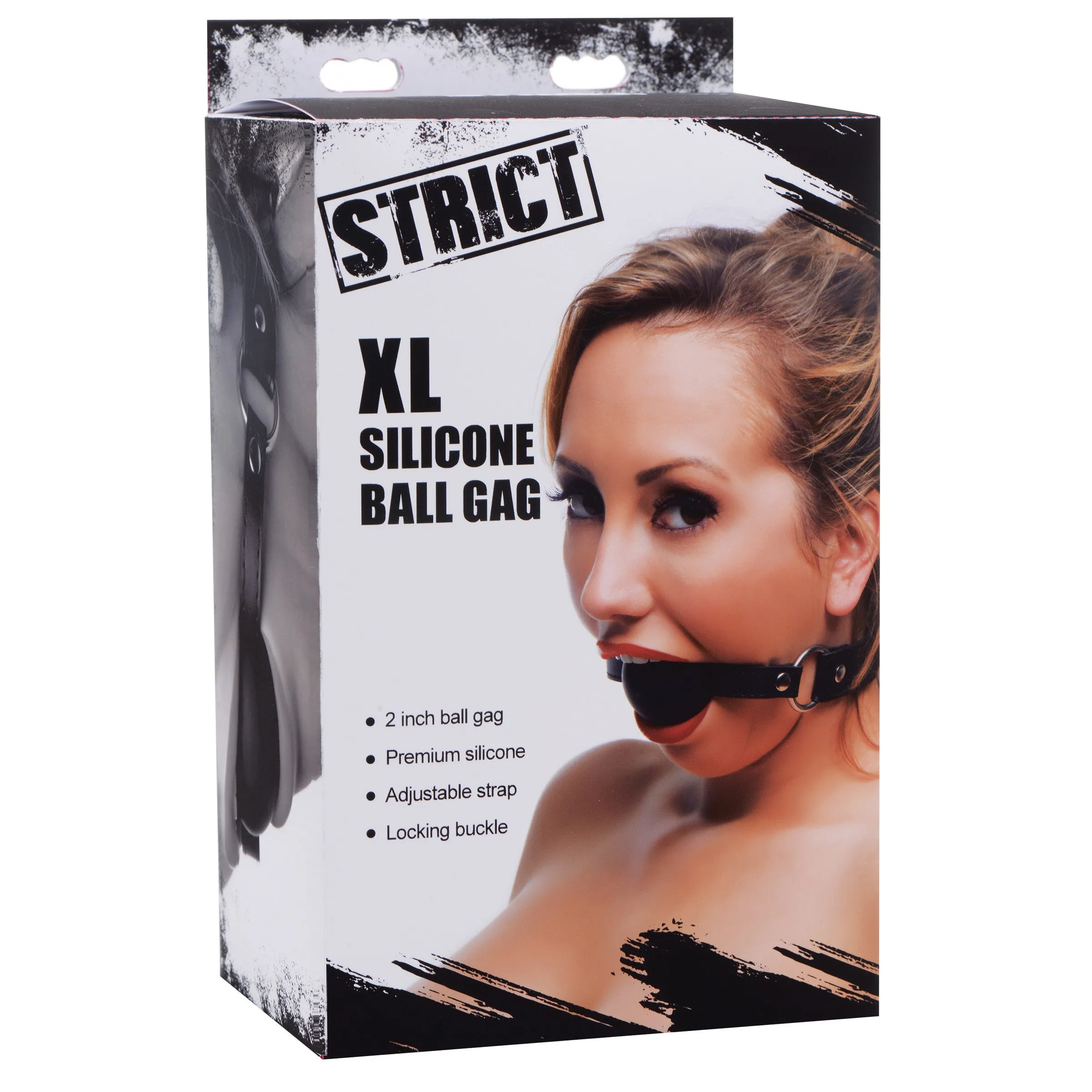 Premium 2-Inch Silicone Ball Gag for Enhanced Sensory Play – Adjustable Straps and Comfortable Fit