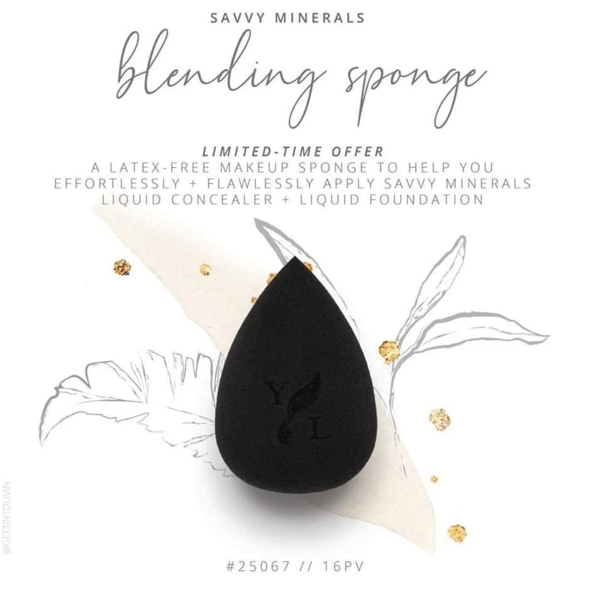 Young Living Savvy Minerals Blending Sponge